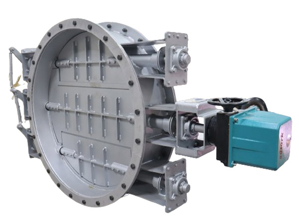 Electrical Actuator operated round Multi Louver Damper