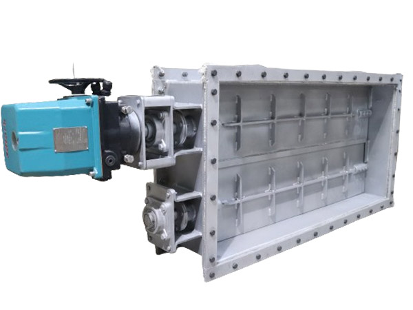 Electrical Actuator operated round Multi Louver Damper