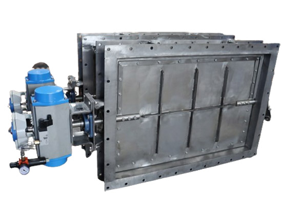 Cylinder Operated Butterfly Pneumatic Actuator Operated Butterfly Dampers